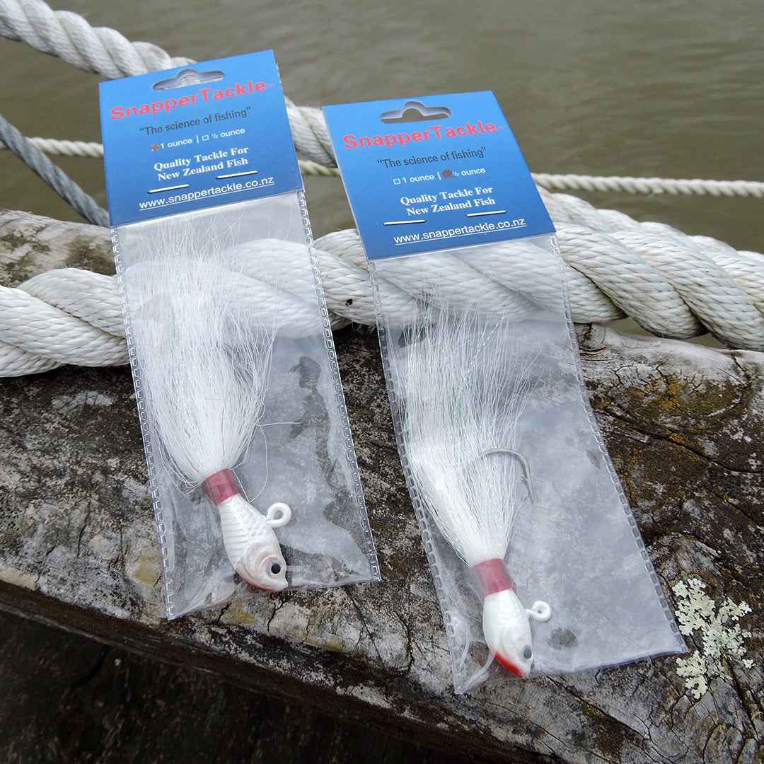 Snapper Tackle Bucktail Jig - White