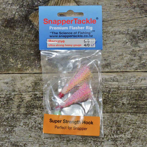Snapper Tackle Premium Flasher Rig - Orange and Pink