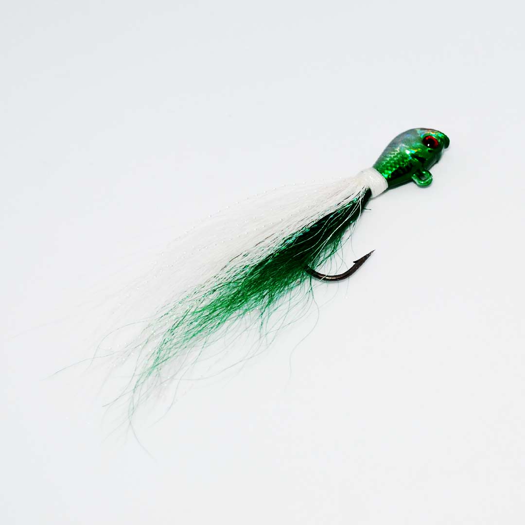 Snapper Tackle Bucktail Jig in Green