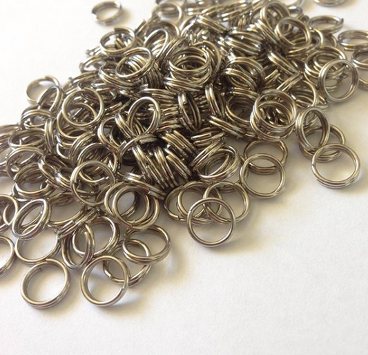 Stainless Steel Split Rings - Bulk Pack