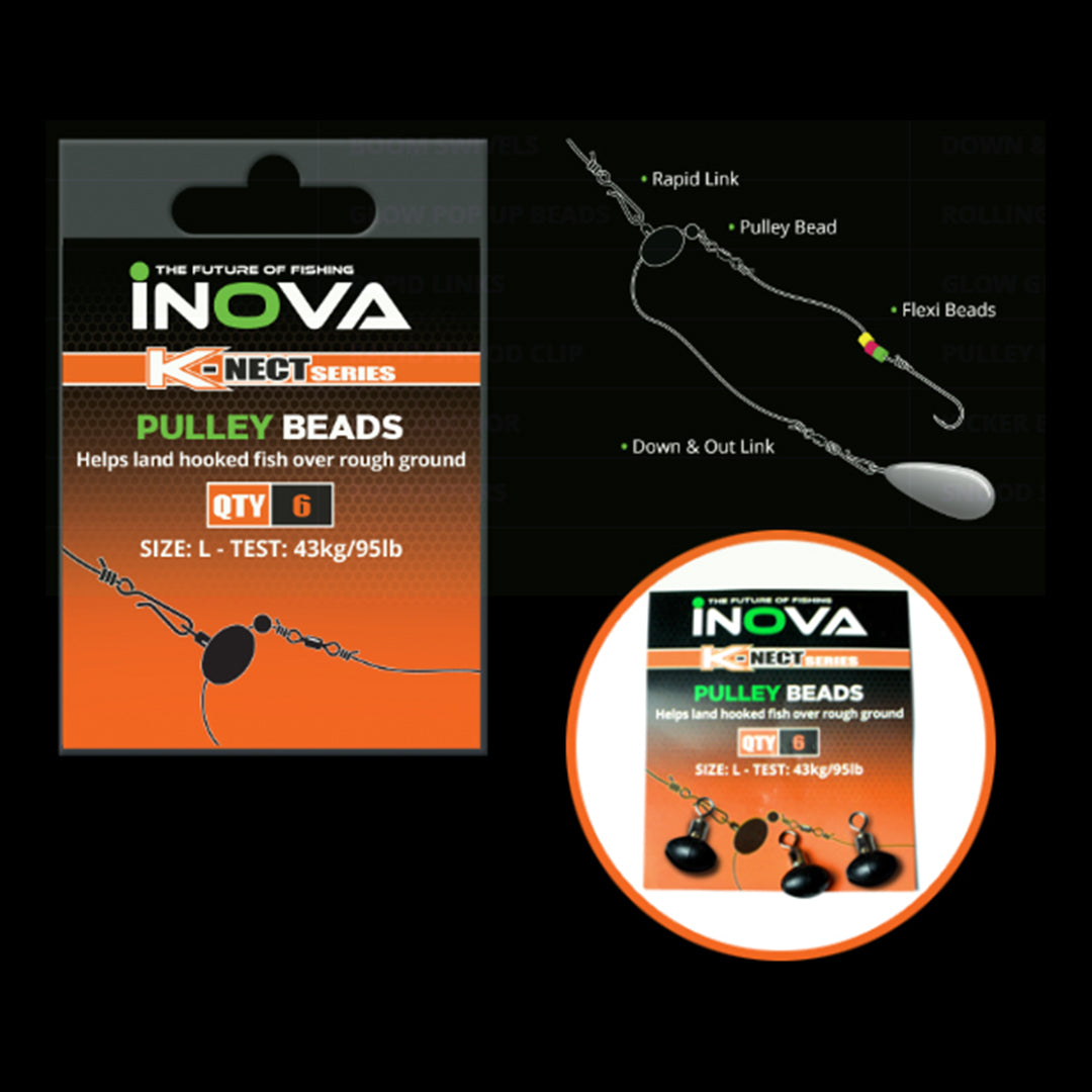INOVA Pulley Beads for Pulley or Slider Rigs - LURE ME - Online Fishing Tackle.