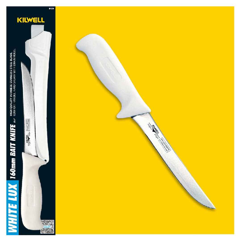Kilwell Whitelux Fish Bait Knife with Sheath