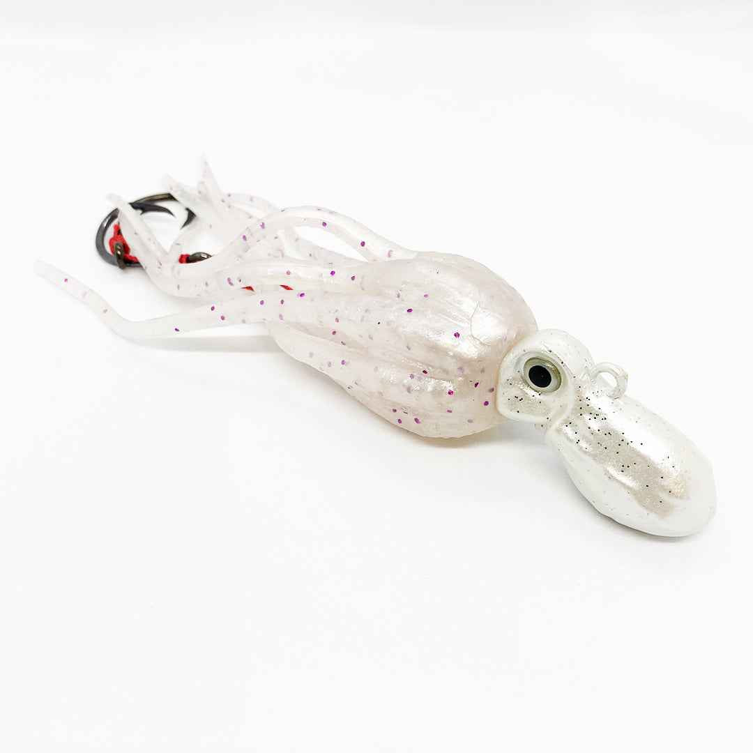 Snapper Tackle Octopus Slow Jig in White - 150g
