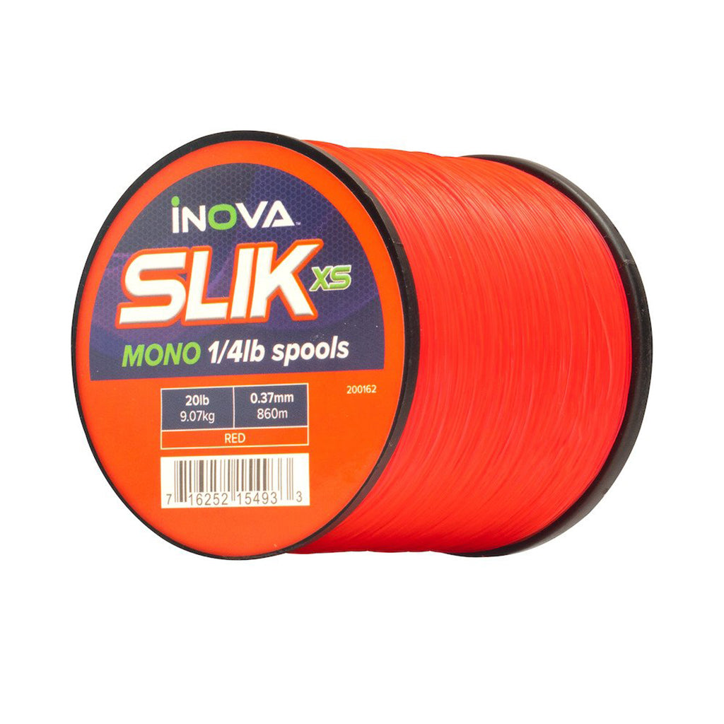 XS Red Monofilament Fishing Line reel with high strength and UV protection