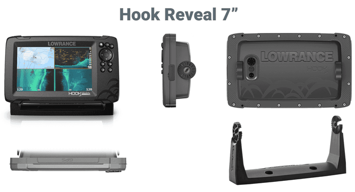 Lowrance 7 inch Hook Reveal with Tripleshot Transducer + C-MAP Coastal AU/NZ Chart