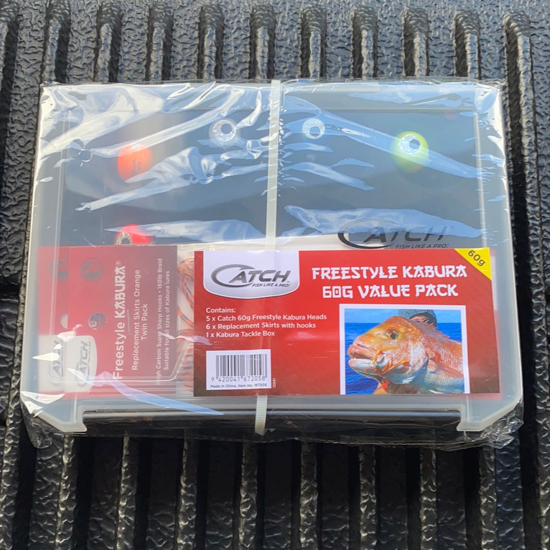 Catch Freestyle Kabura Value Pack with Tackle Box (60 or 80 gram)
